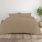 Bettbezug 240x220 CM Bliss Solid Satin Set taupe