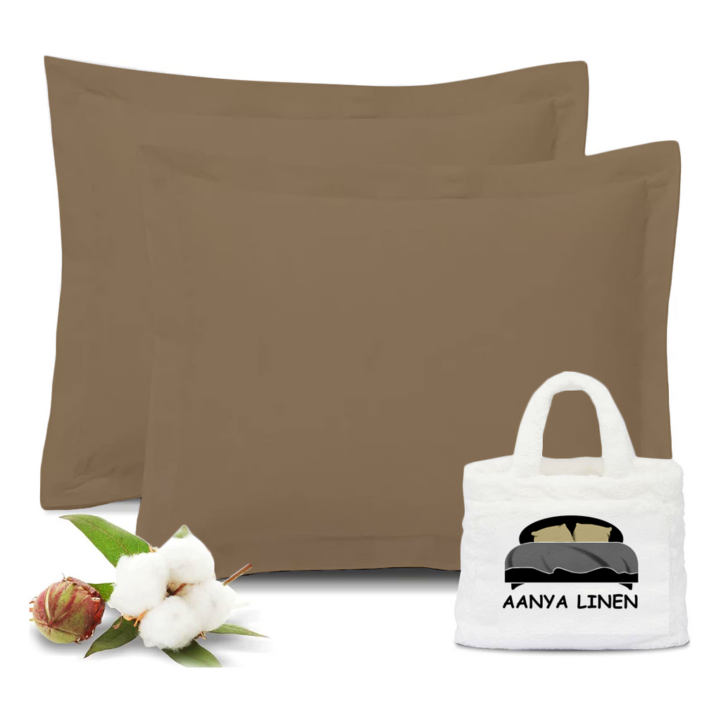 Kissenbezug 50x50 CM 300 TC taupe