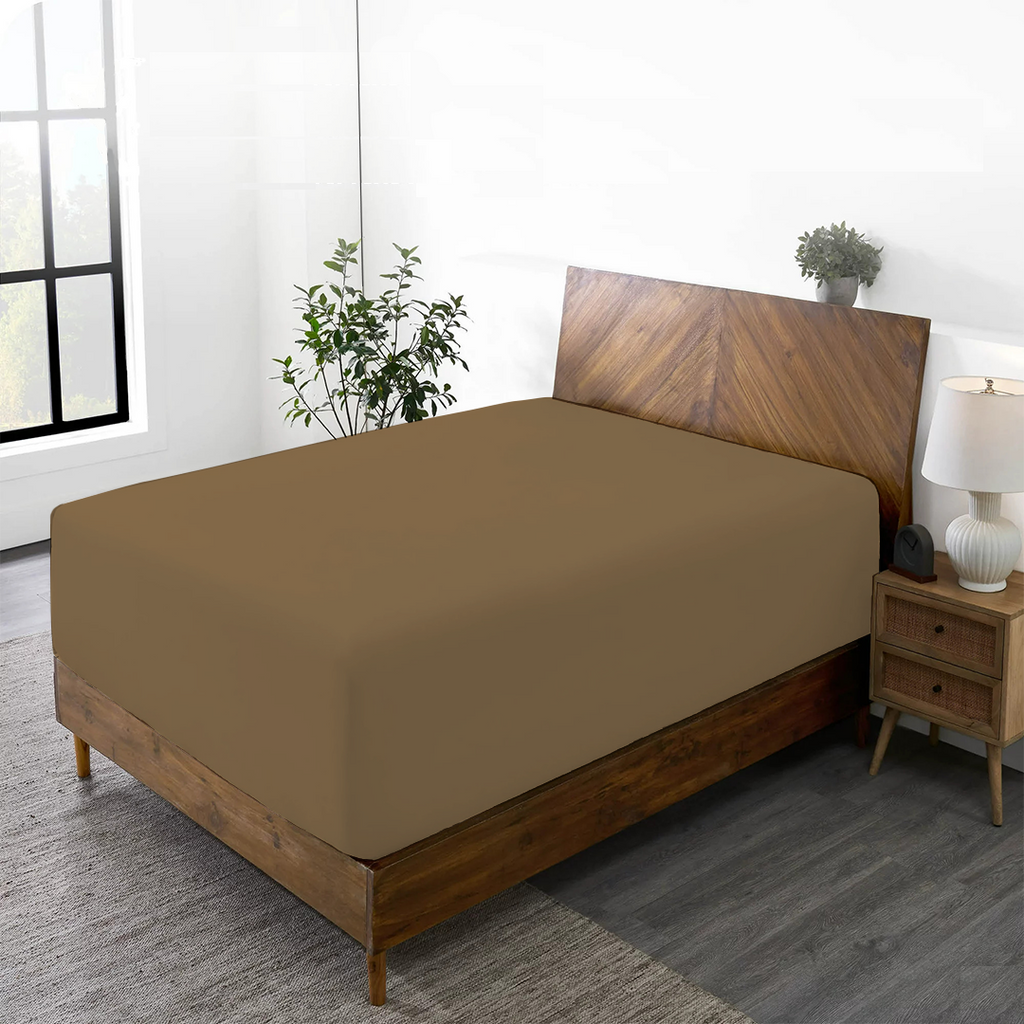Spannbettlaken-Set 90 x 200 CM taupe