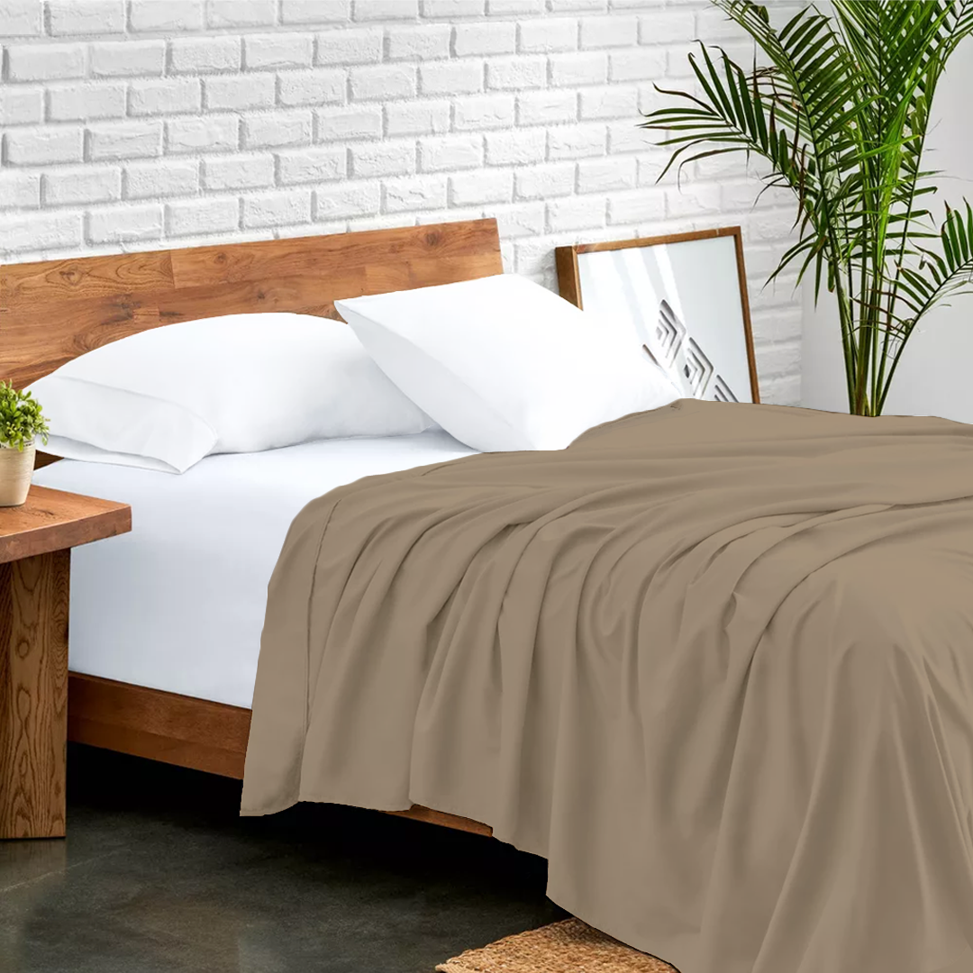 bettlaken 270 × 290 CM taupe