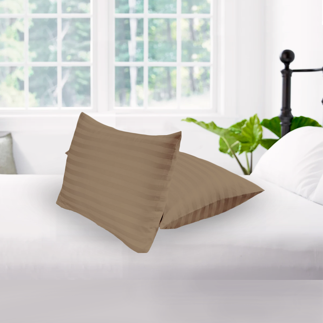 Kissenbezug 40x80 CM Streifen taupe