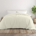Bettbezug 240x220 CM Bliss Solid Satin Cremefarben