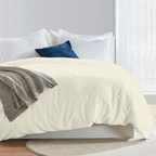 Bettbezug 200x220 CM Bliss Solid Satin Cremefarben