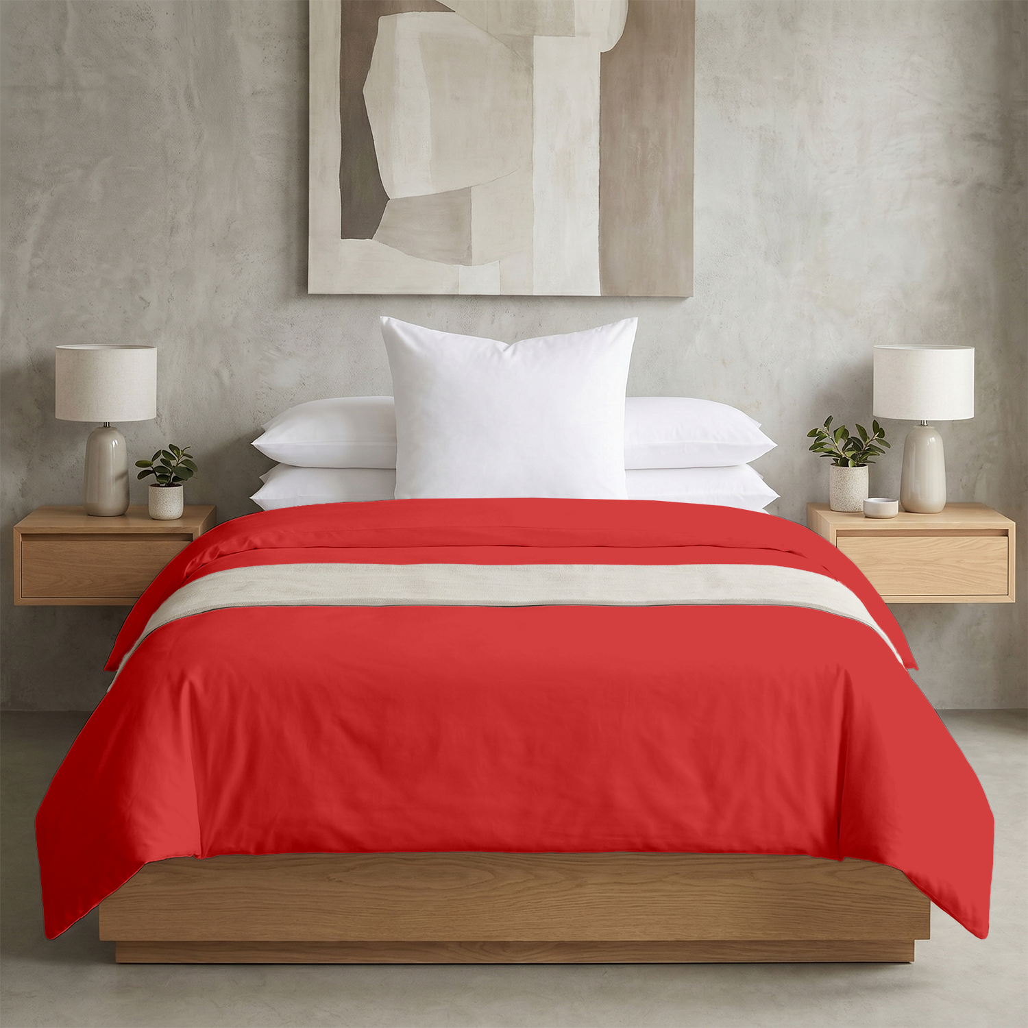 Roter bettwäsche 135x200