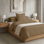 Taupe Bettwäsche  155 x 220