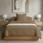 Taupe Bettwäsche  155 x 220