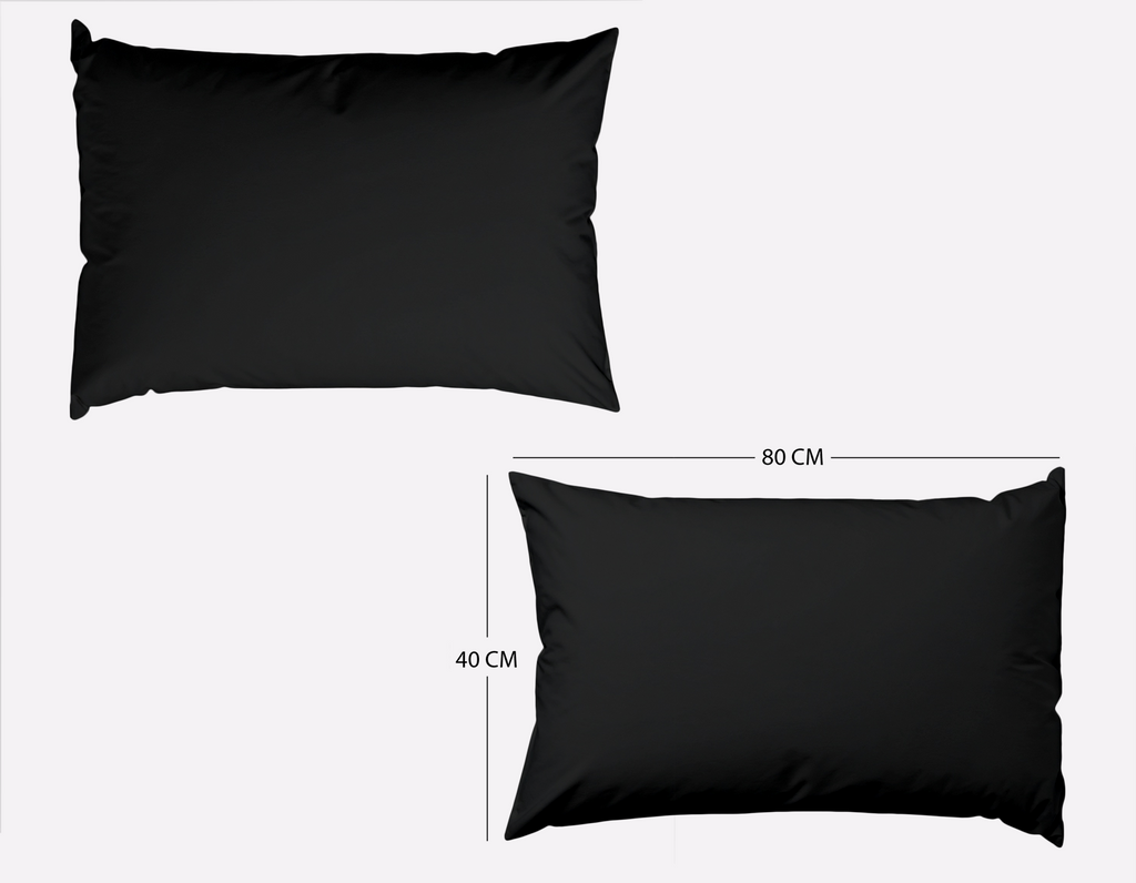 kissenbezug 40x80 schwarz