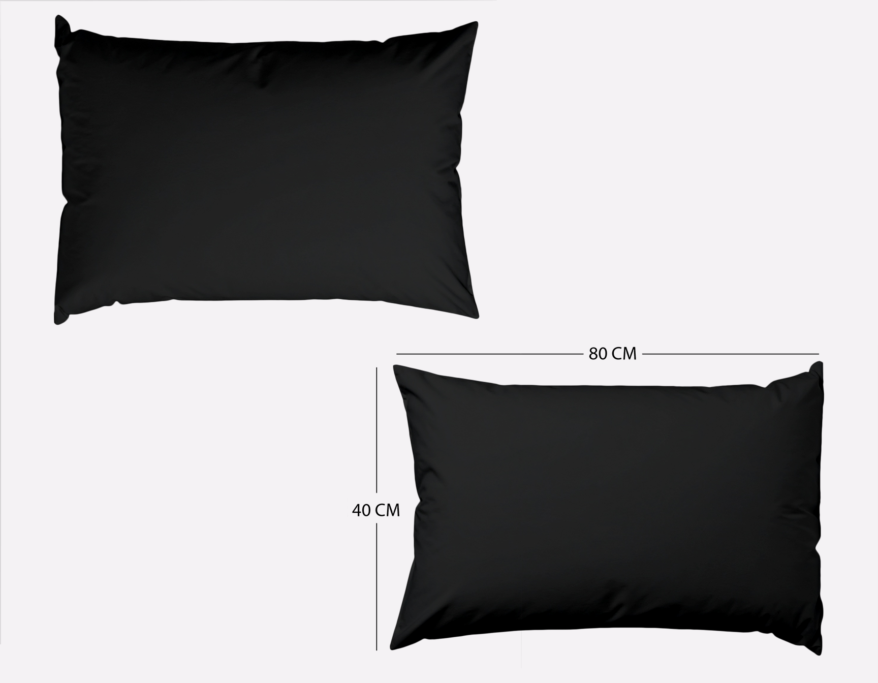 kissenbezug 40x80 schwarz