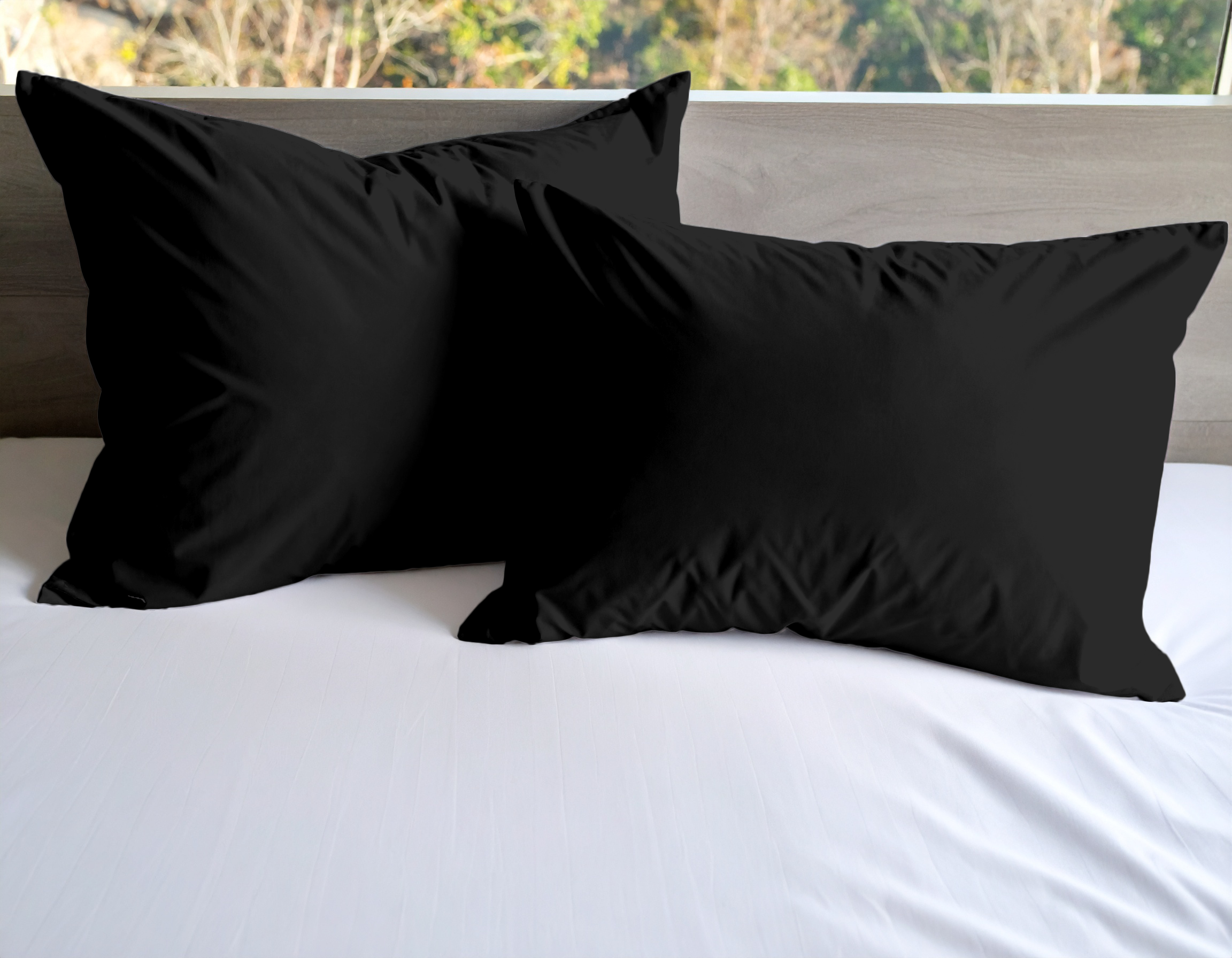 kissenbezug 40x80 CM 300 TC Schwarz