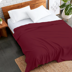 Bettlaken 180 x 260 CM burgund 400 TC