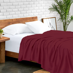 Bettlaken 150x250 CM burgund 400 tc