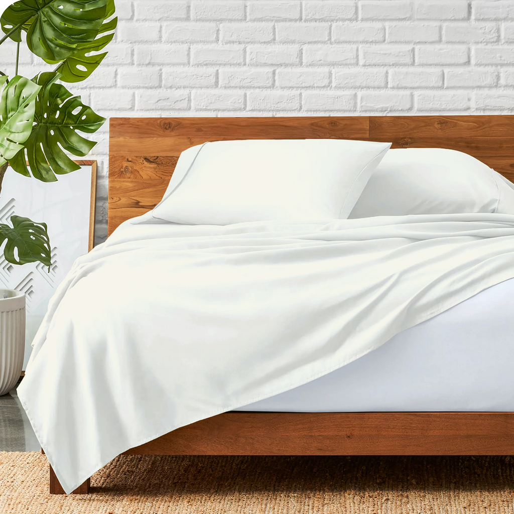 Flachbettblatt Set 240 x 275 CM Cremefarben