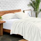 Flachbettblatt Set 150 x 250 CM Cremefarben