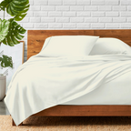 Bettlaken-Set 4-teilig 90 x 200 CM Cremefarben