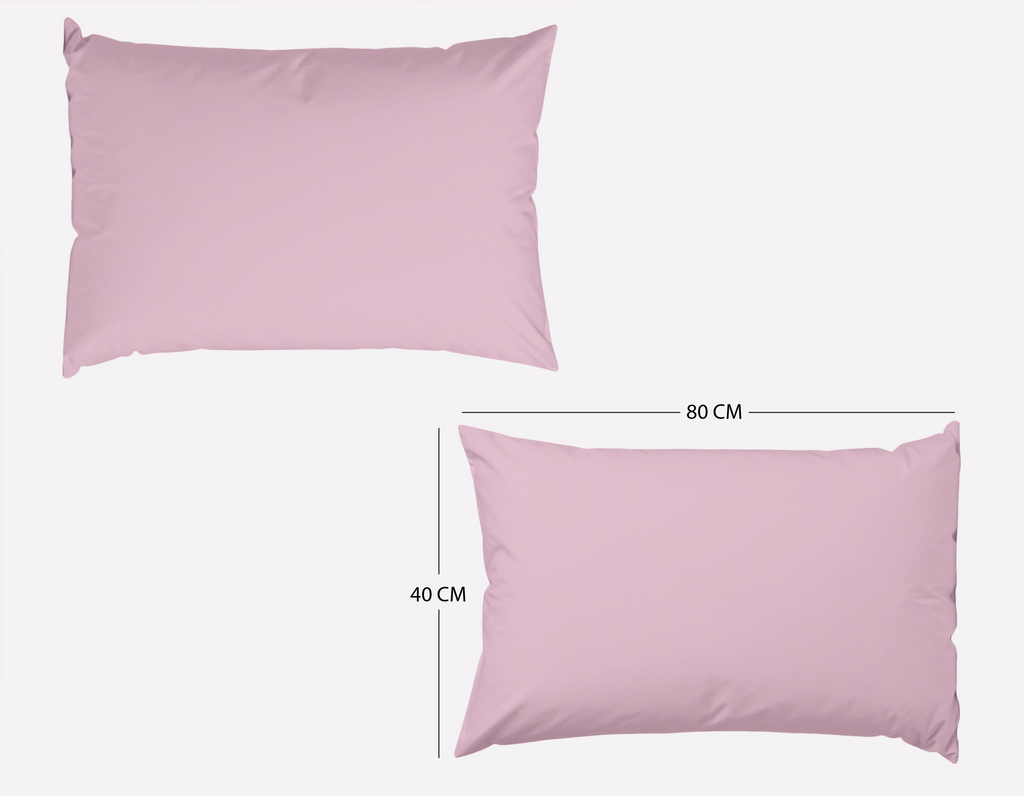 kissenbezug 40x80 CM 300 TC Rosa