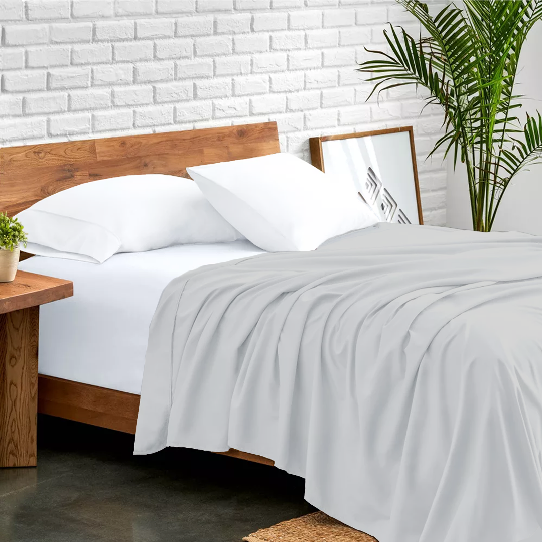 Bettlaken 240 × 260 CM hellgrau